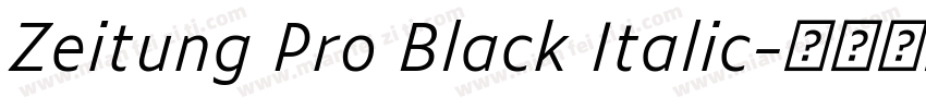Zeitung Pro Black Italic字体转换 Zeitung Pro Black Italic字体转换